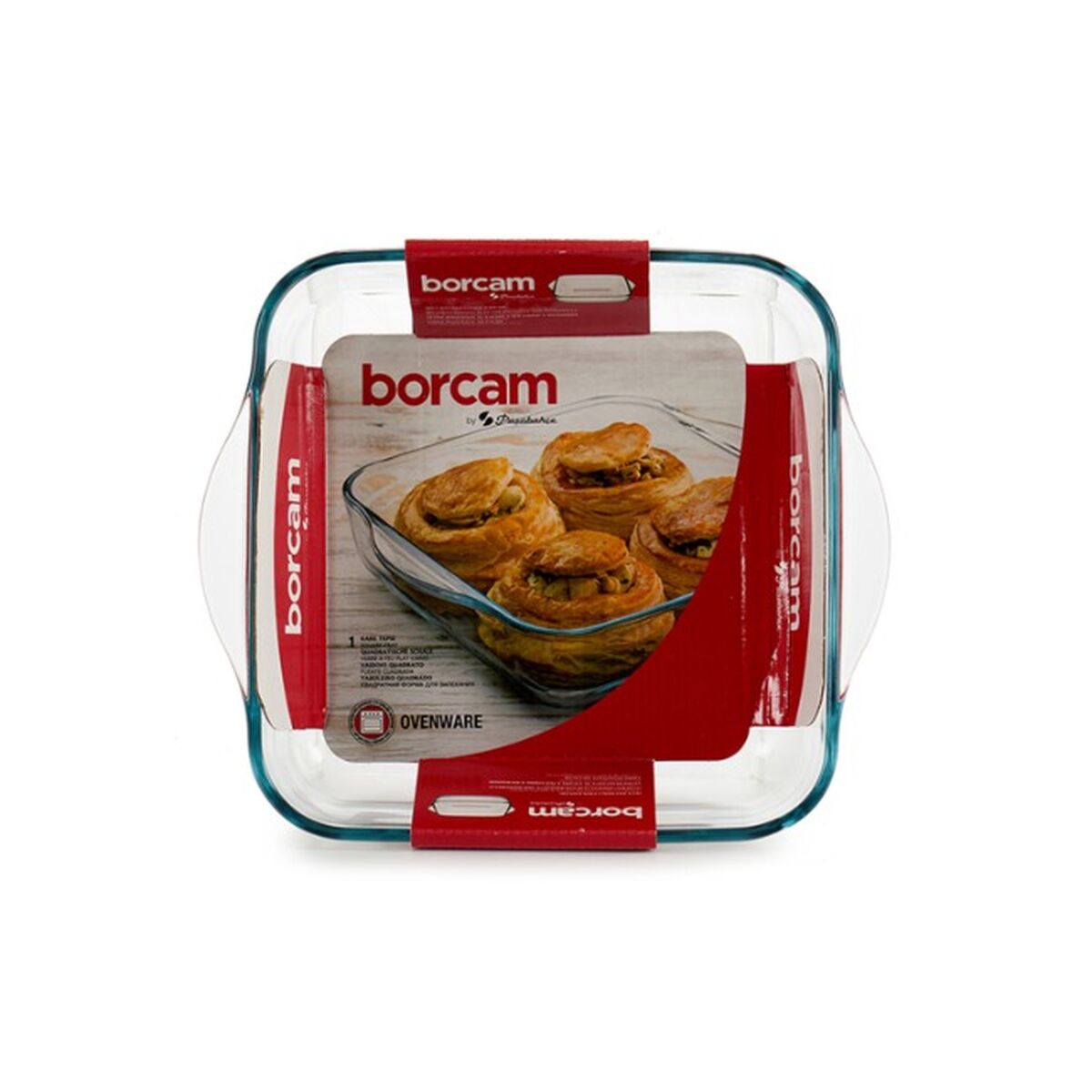 Поддон для духовки Borcam С ручками 1,9 L 22 x 6 x 25,5 cm (6 штук)-3