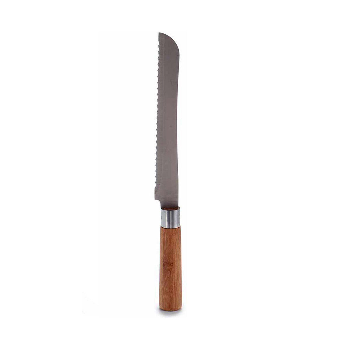 Зубчатый нож 2,8 x 2,5 x 32 cm Нержавеющая сталь Бамбук (12 штук)-2