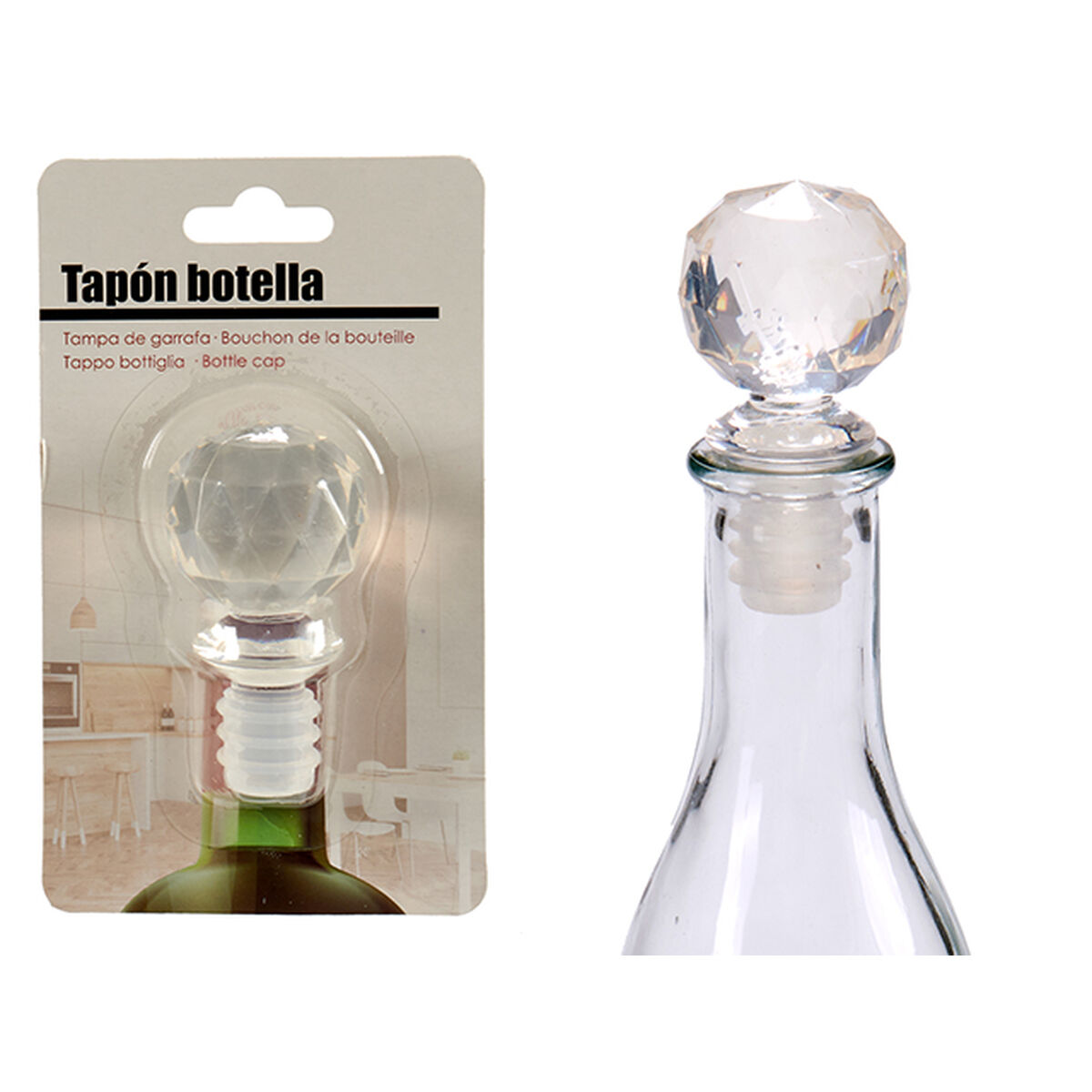 Sealed Bottle Cap Clear 3.5 x 14.5 x 8.5 cm Bowl (12 pieces)-2