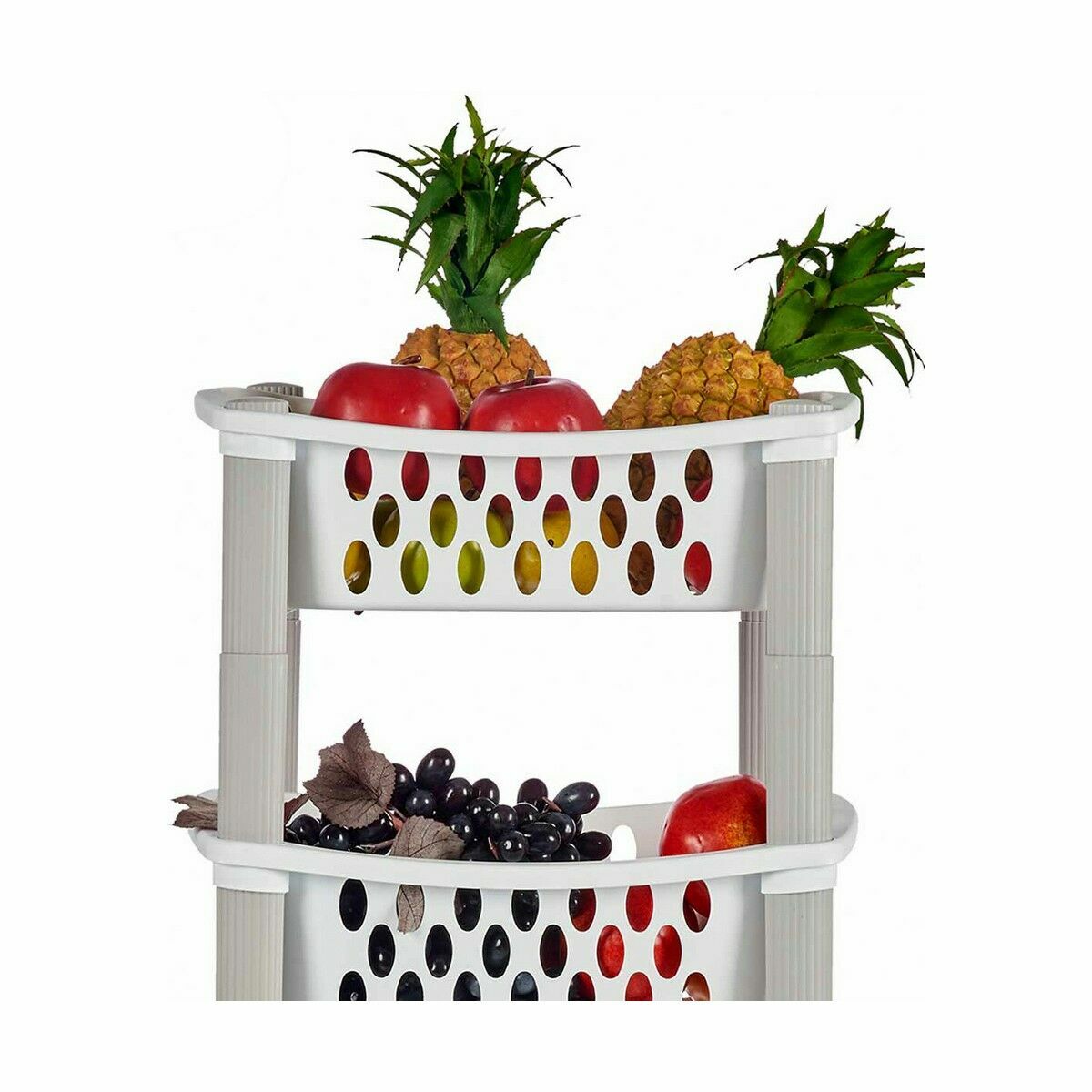 Stefanplast Mobile Pedestal White Anthracite Plastic 40 x 29.5 x 68.5 cm (44 Unidades)-4