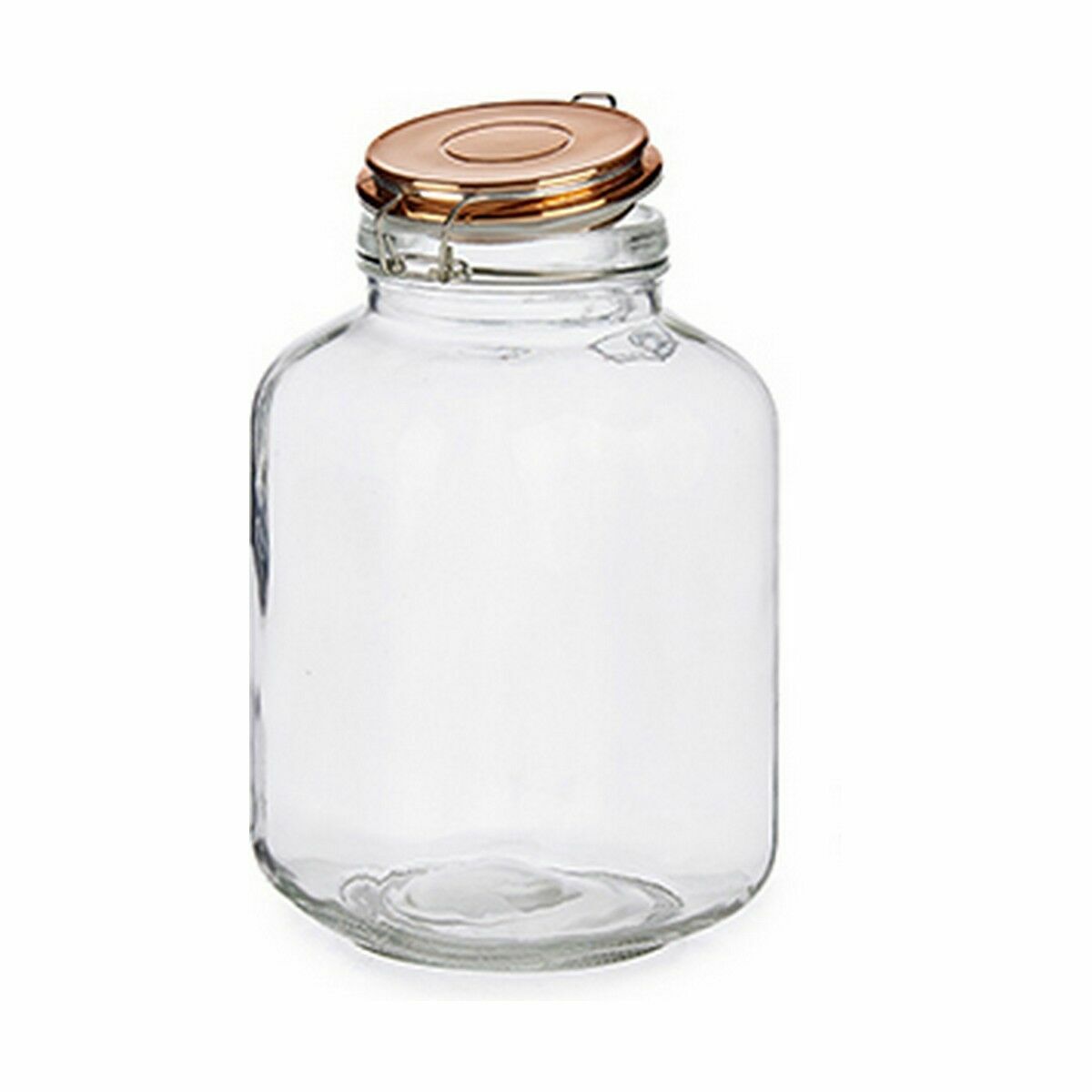 Jar Hermetically sealed Copper Metal 3 L 14 x 23.5 x 14 cm (6 pieces)-2