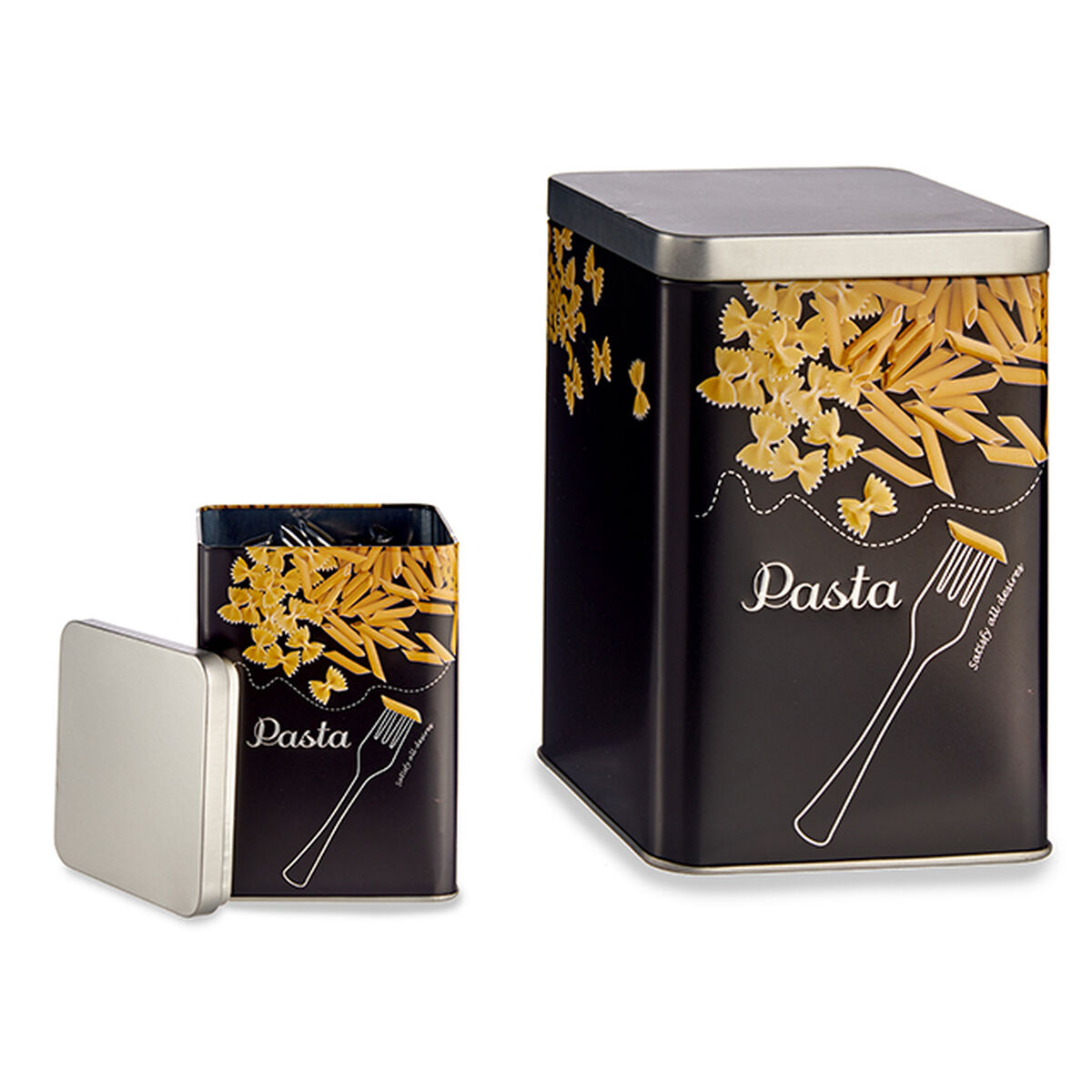 Boat Pasta Black Metal 1 L (24 pieces)-2