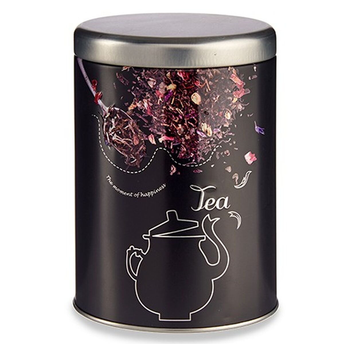 Boat Tea Black Metal 1 L 10.5 x 15 x 10.5 cm (24 pieces)-3