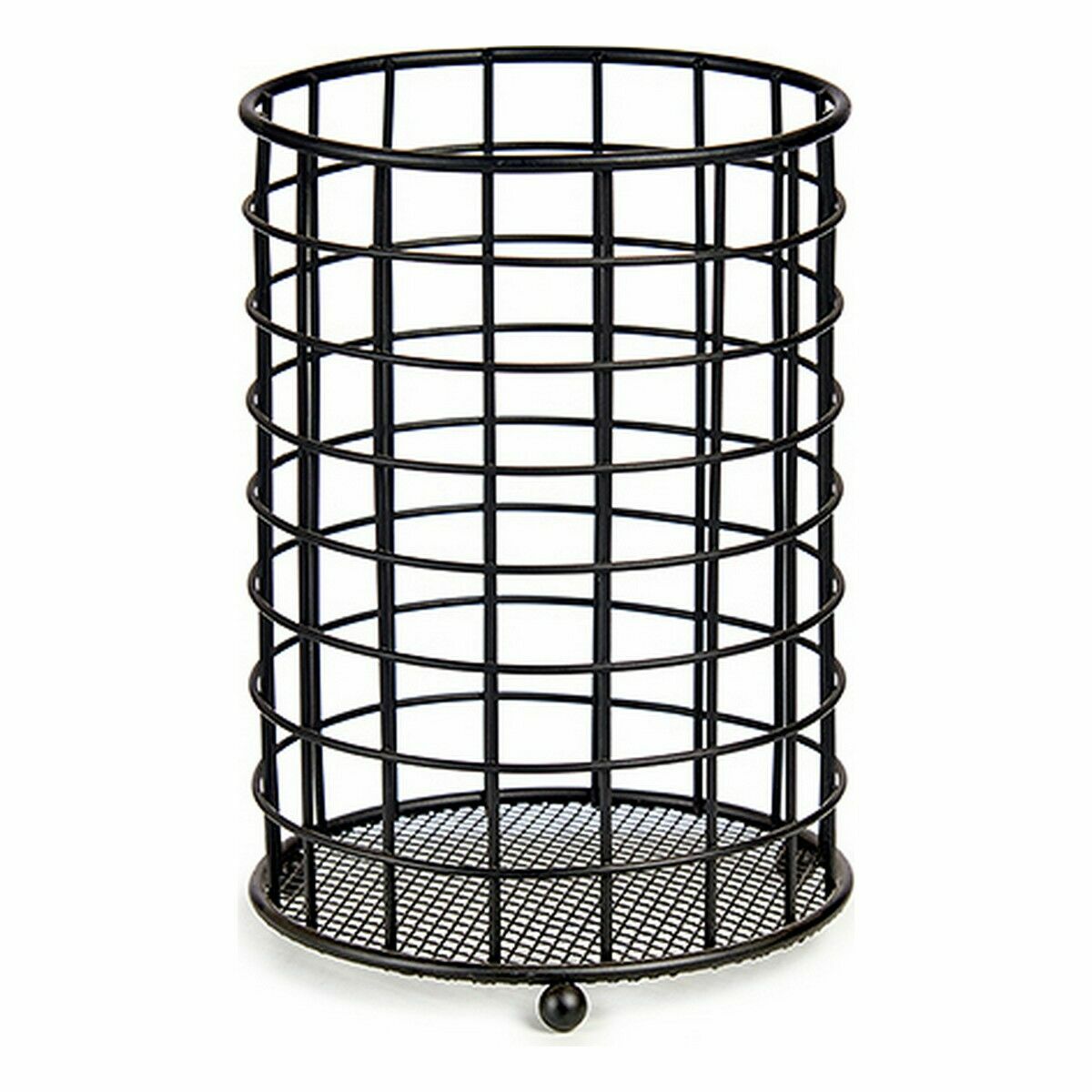 Сушилка для столовых приборов Чёрный Сталь 12,8 x 17,5 x 12,8 cm (12 штук)-3