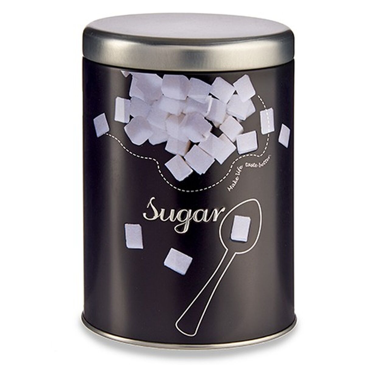 Sugar Bowl Black Metal 1 L 10.5 x 15 x 10.5 cm Sugar (24 pieces)-3