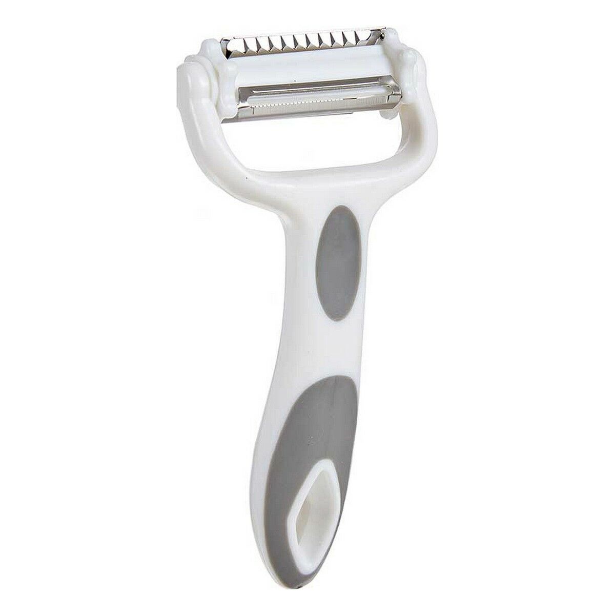 3-in-1 Vegetable Peeler 12 x 3 x 22 cm Grey Stainless Steel White Polypropylene TPR (12 pieces)-3