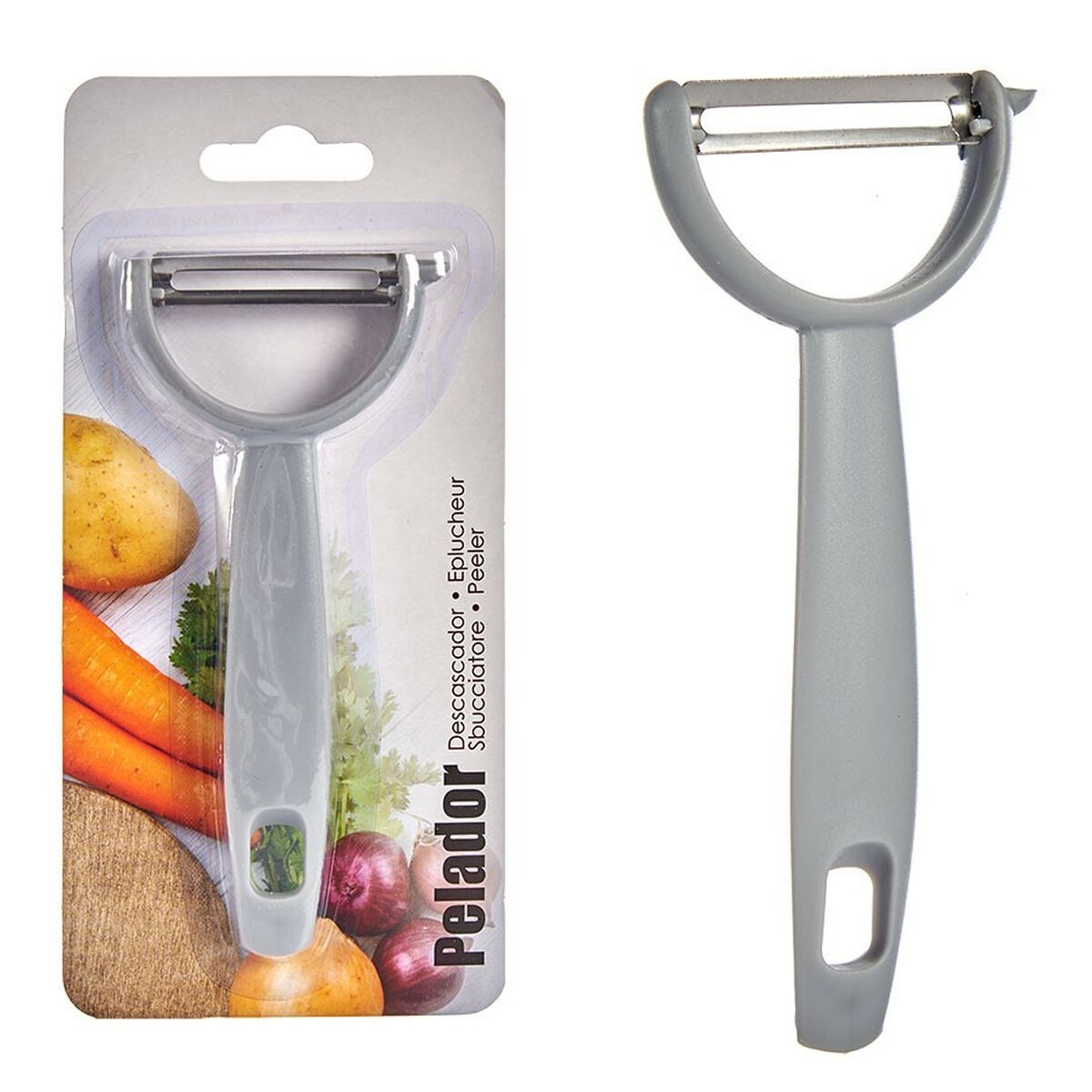 Vegetable peeler 6.5 x 1 x 14 cm polypropylene (12 pieces)-2