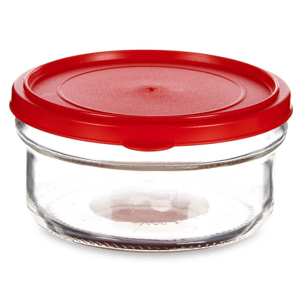 Round lunchbox with lid Red Plastic 415 ml 12 x 6 x 12 cm (24 pieces)-2