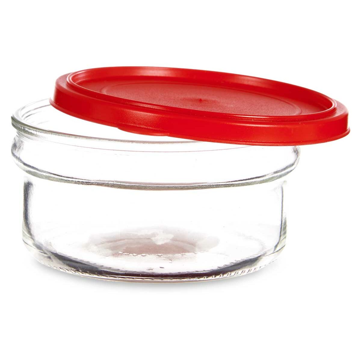 Round lunchbox with lid Red Plastic 415 ml 12 x 6 x 12 cm (24 pieces)-3