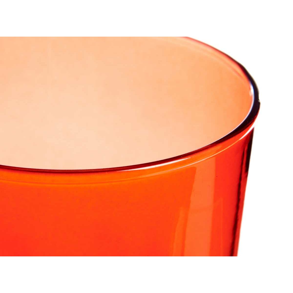 Juego de vasos de vidrio rojo Bistro 380 ml (4 piezas)-4