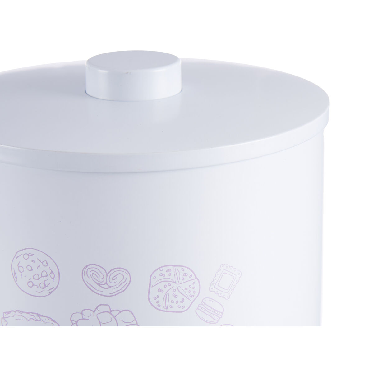 My kitchen My Rules Cookie & Bun Box White Tin 17 x 20 x 17 cm (12 pieces)-3