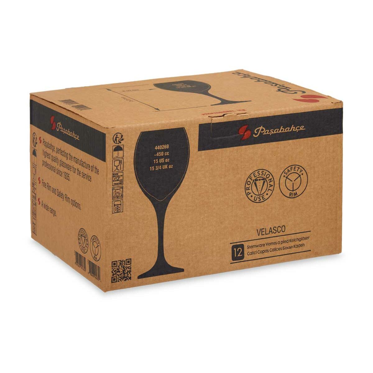 Набор рюмок Velasco Прозрачный Cтекло 450 ml (2 штук)-2