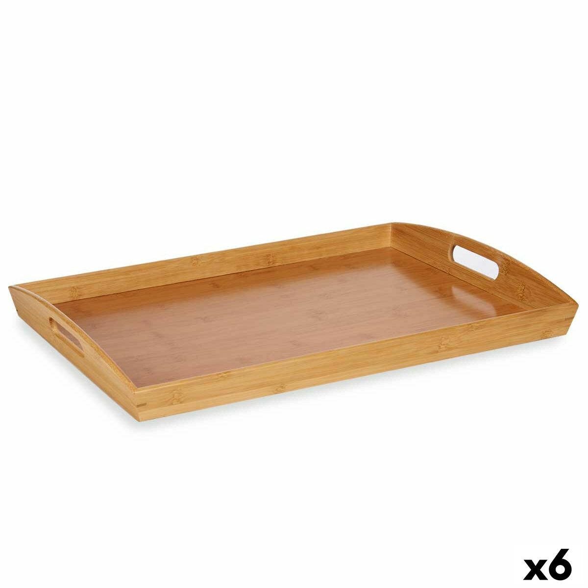 Tepsi Kahverengi Bambu 38 x 6 x 58 cm (6 parça)