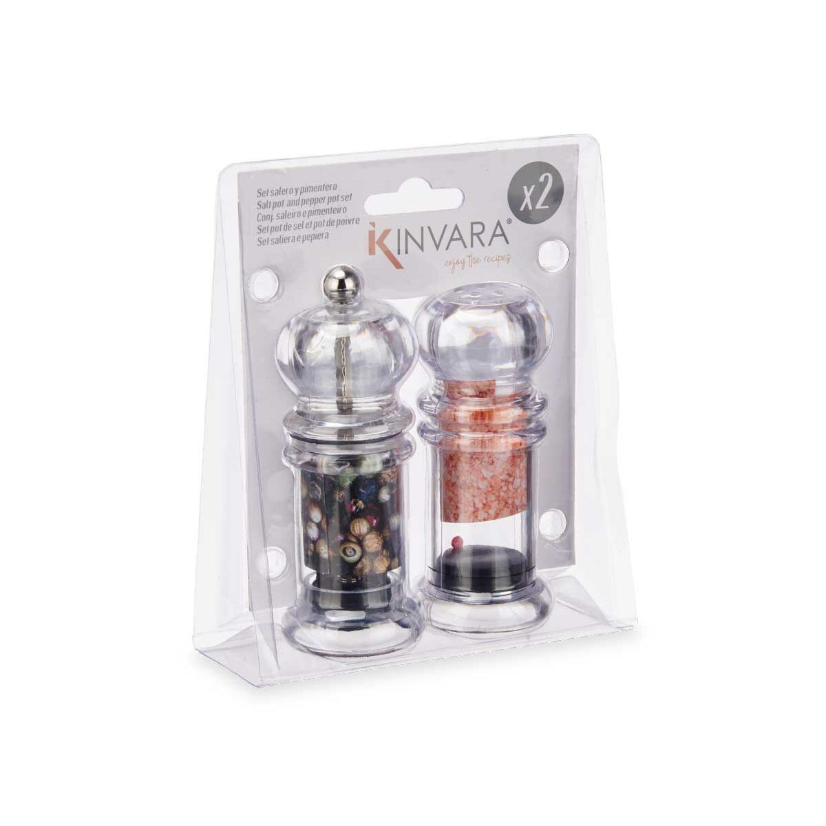 Set of hodgepodge and peppercorns Plastic (12 pieces)-3
