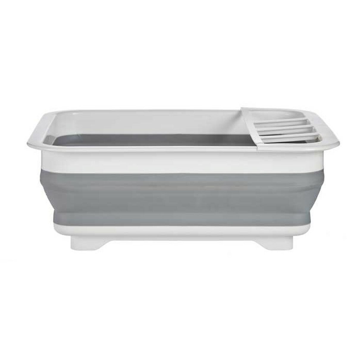 Folding Kitchen Dryer White Grey Polypropylene TPR 37.9 x 29.3 x 12 cm (6 pieces)-2