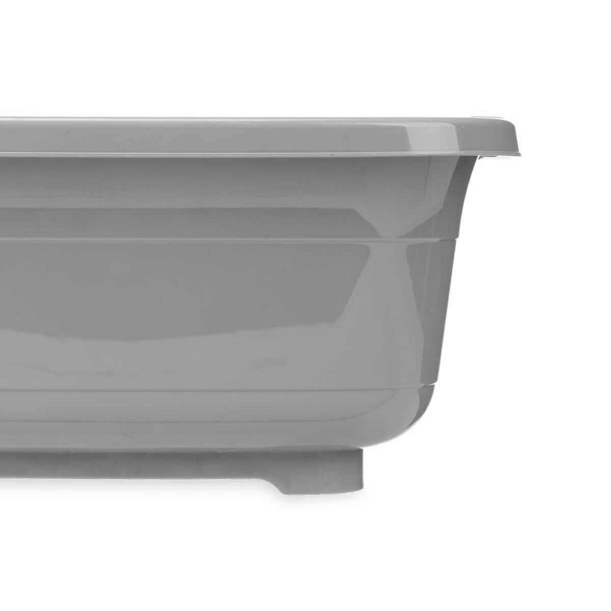 Basin Grey Plastic 11 L (12 pieces)-4