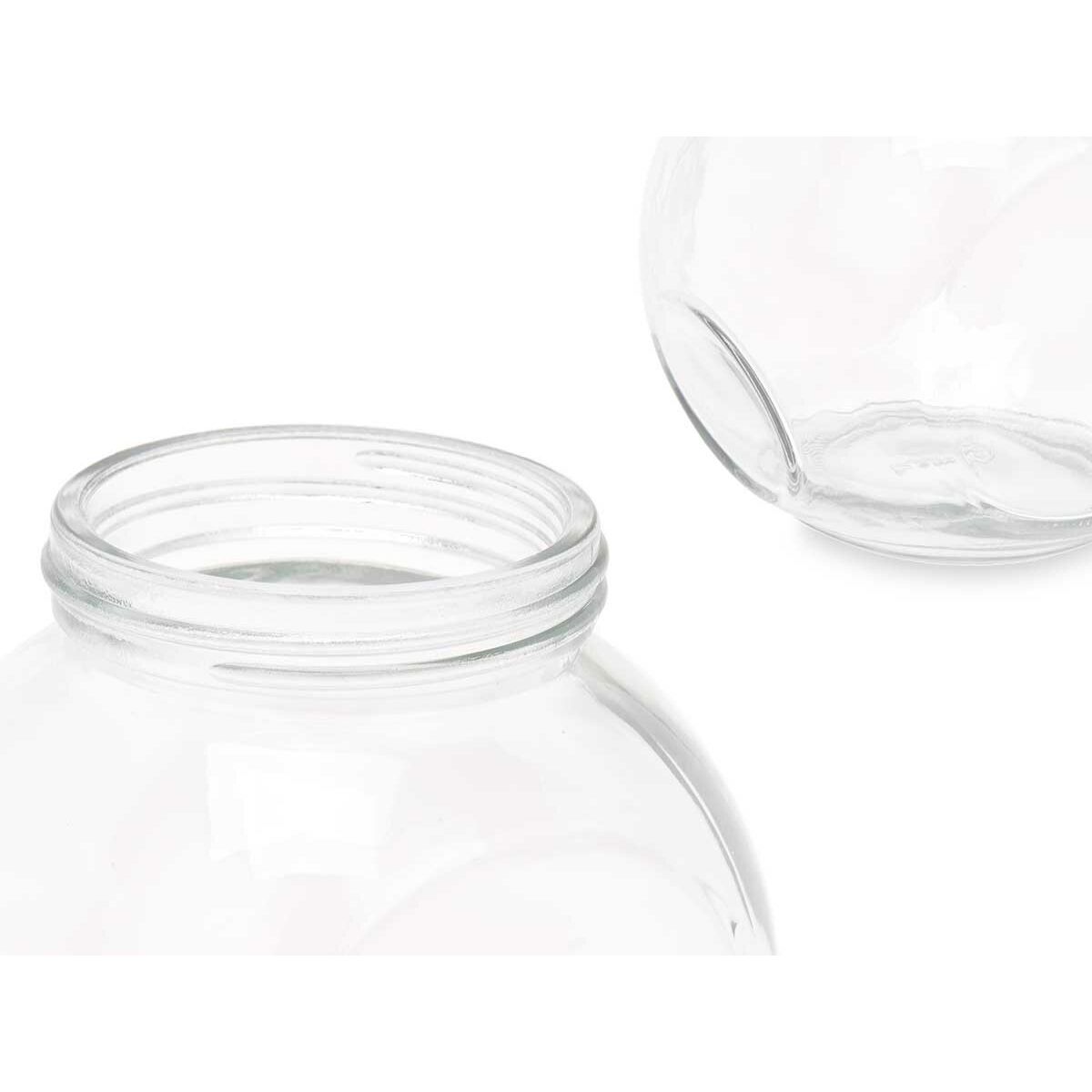 Jar with cookies Transparent Glass 460 ml (36 pieces) With lid Adjustment-3