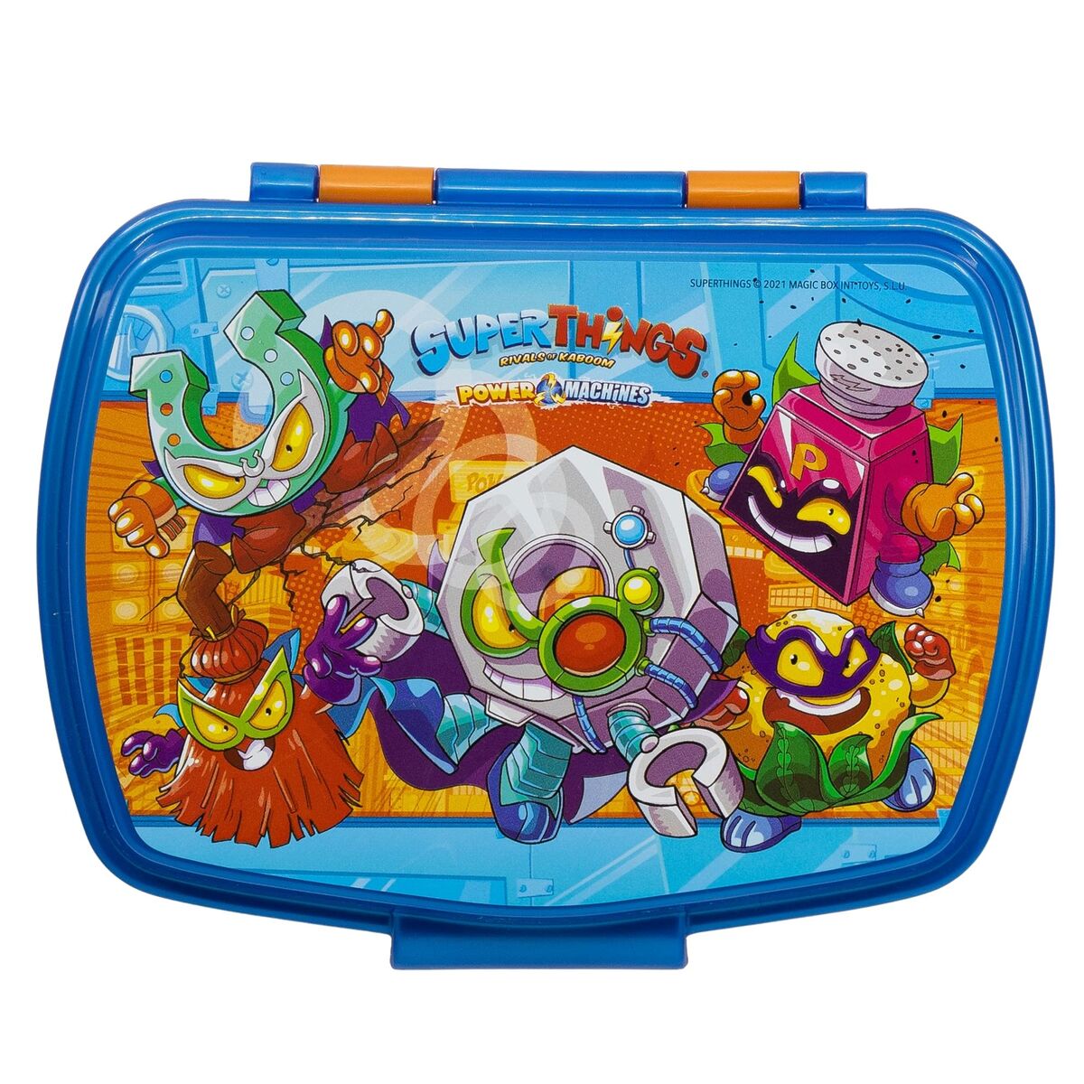 Контейнер для бутерброда SuperThings Kazoom kids Синий Оранжевый Пластик (17 x 5.6 x 13.3 cm)-2