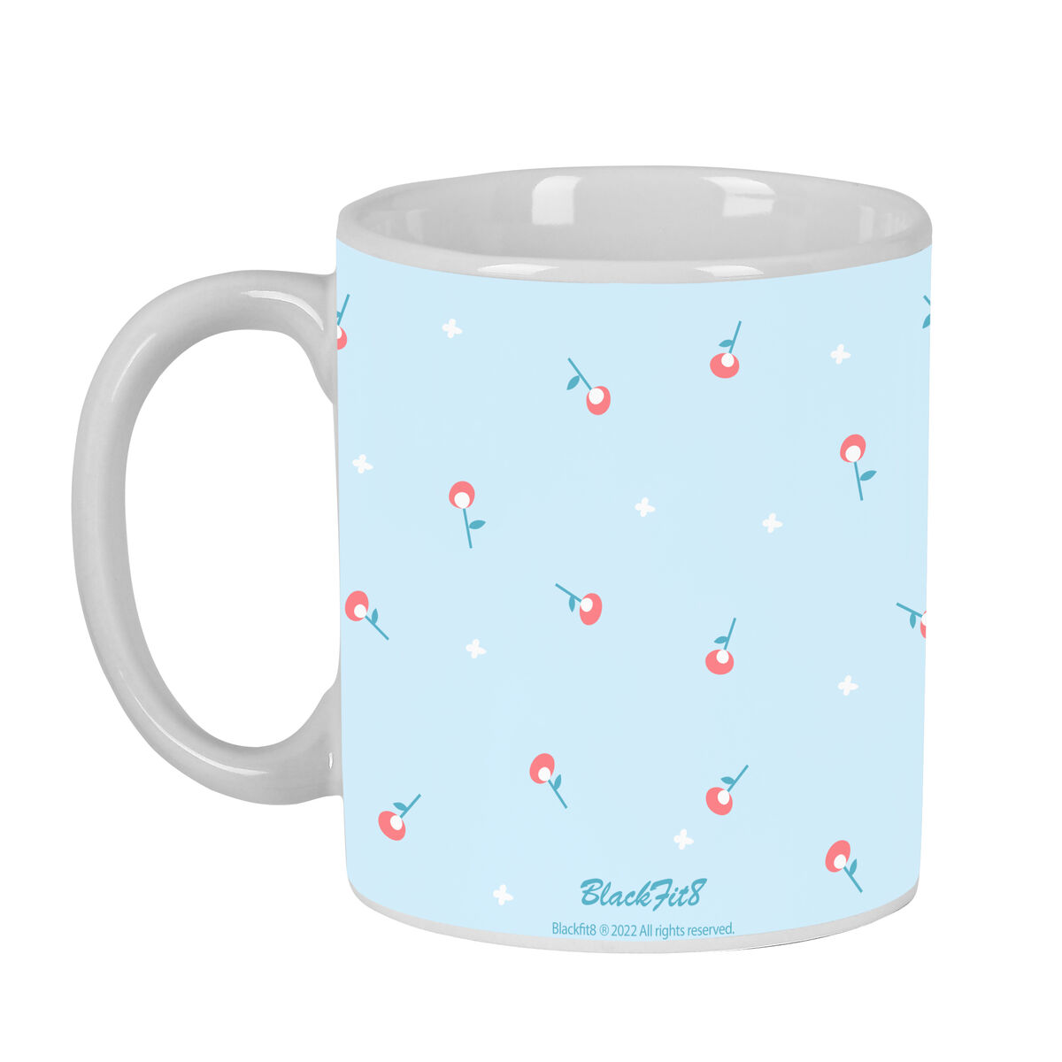 Кружка Mug BlackFit8 Mariposa Керамика Светло Синий (350 ml)-3