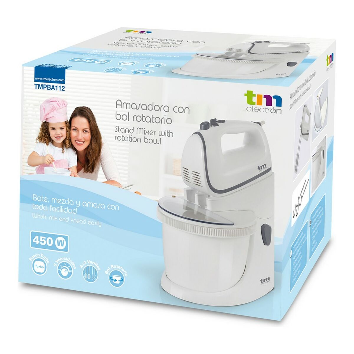 Миксер-тестомес с миской TM Electron 400 W-3
