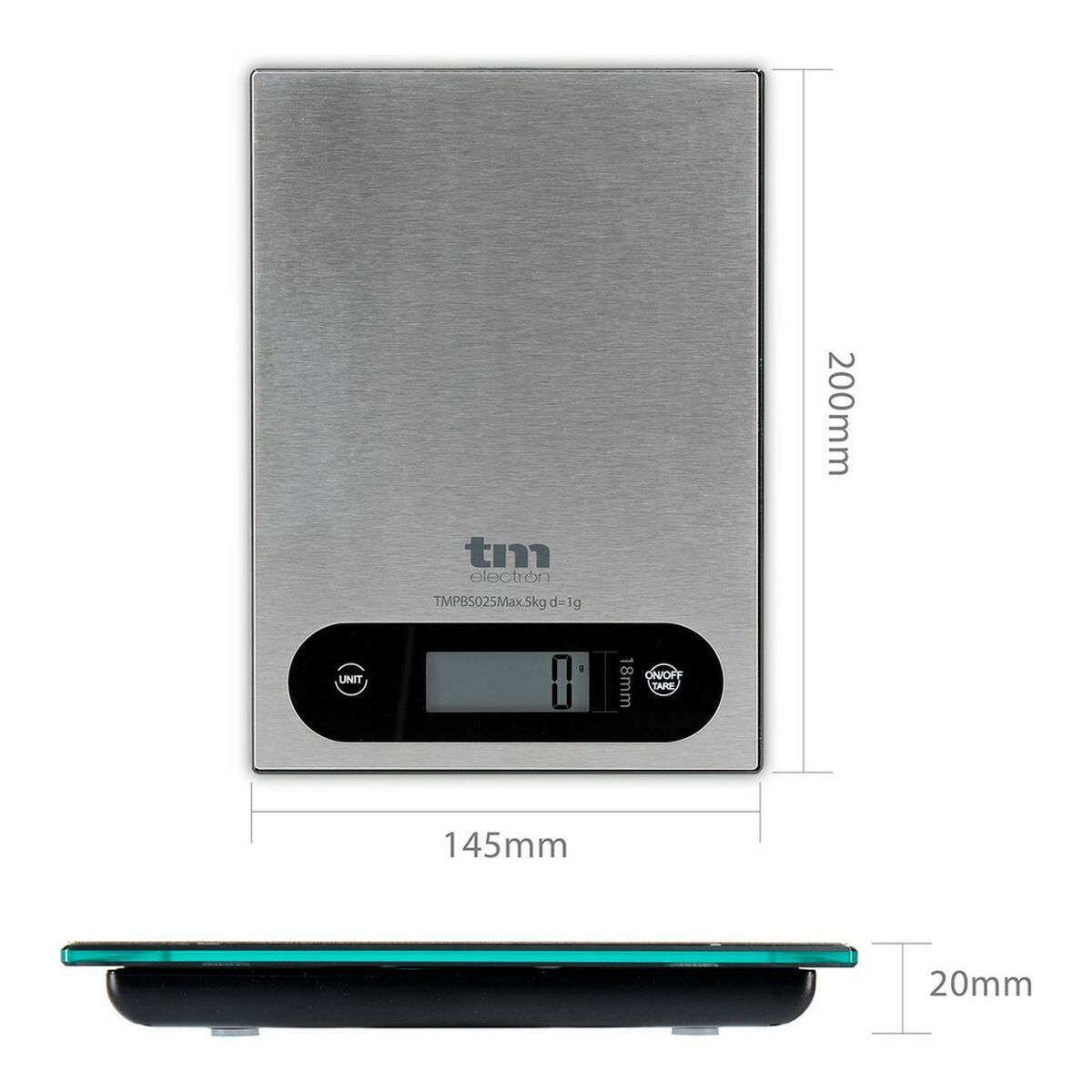 Кухонные весы TM Electron Серый 5 kg-4