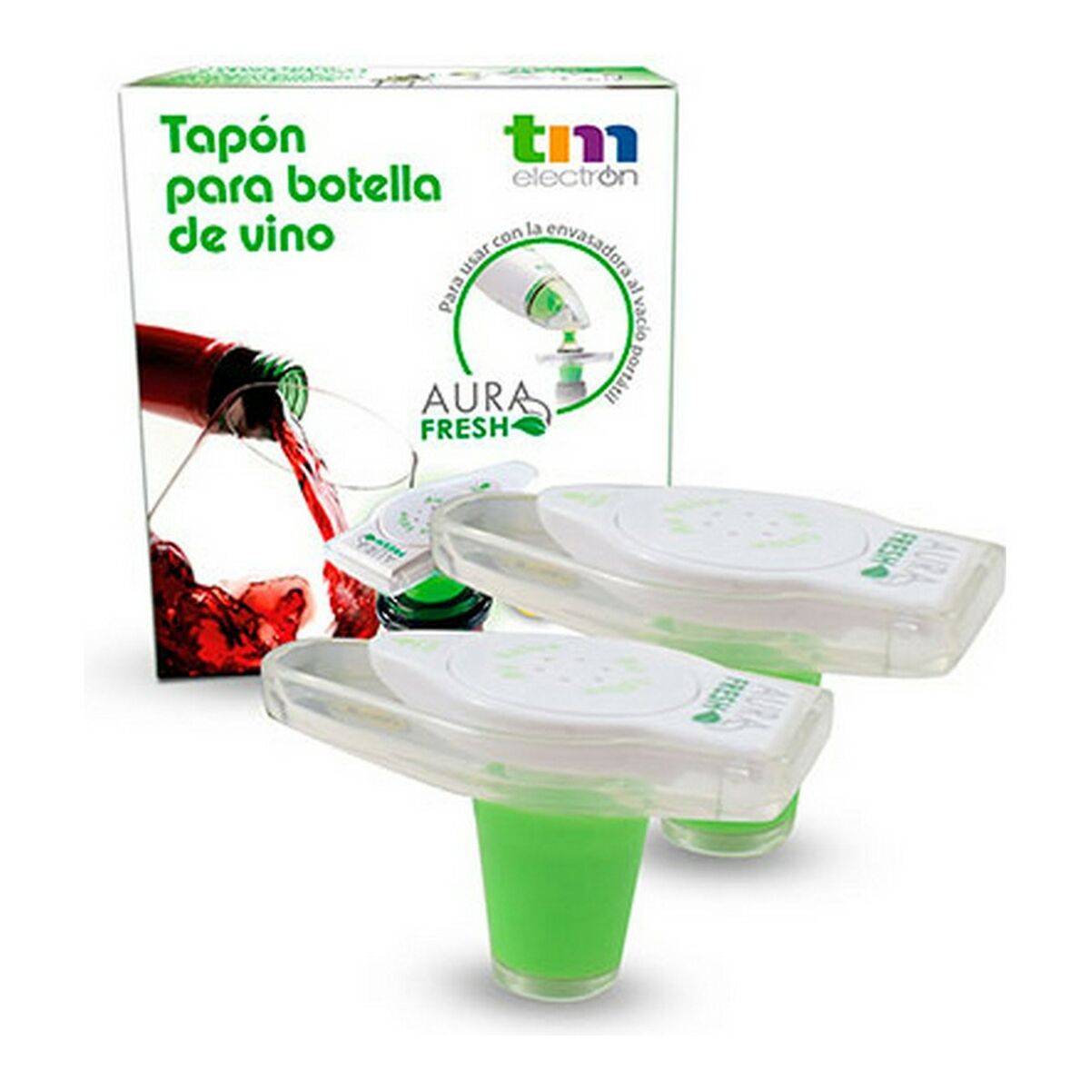 Винная вакуумная пробка TM Electron (2 pcs)-2