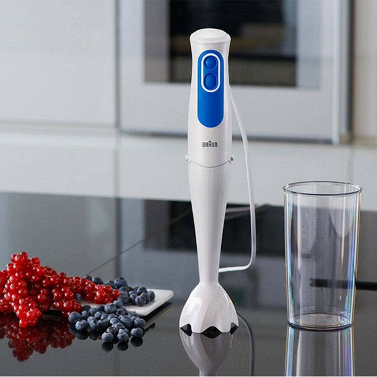 Блендер Braun MQ 3000 Smoothie Белый Белый/Синий 700 W-3