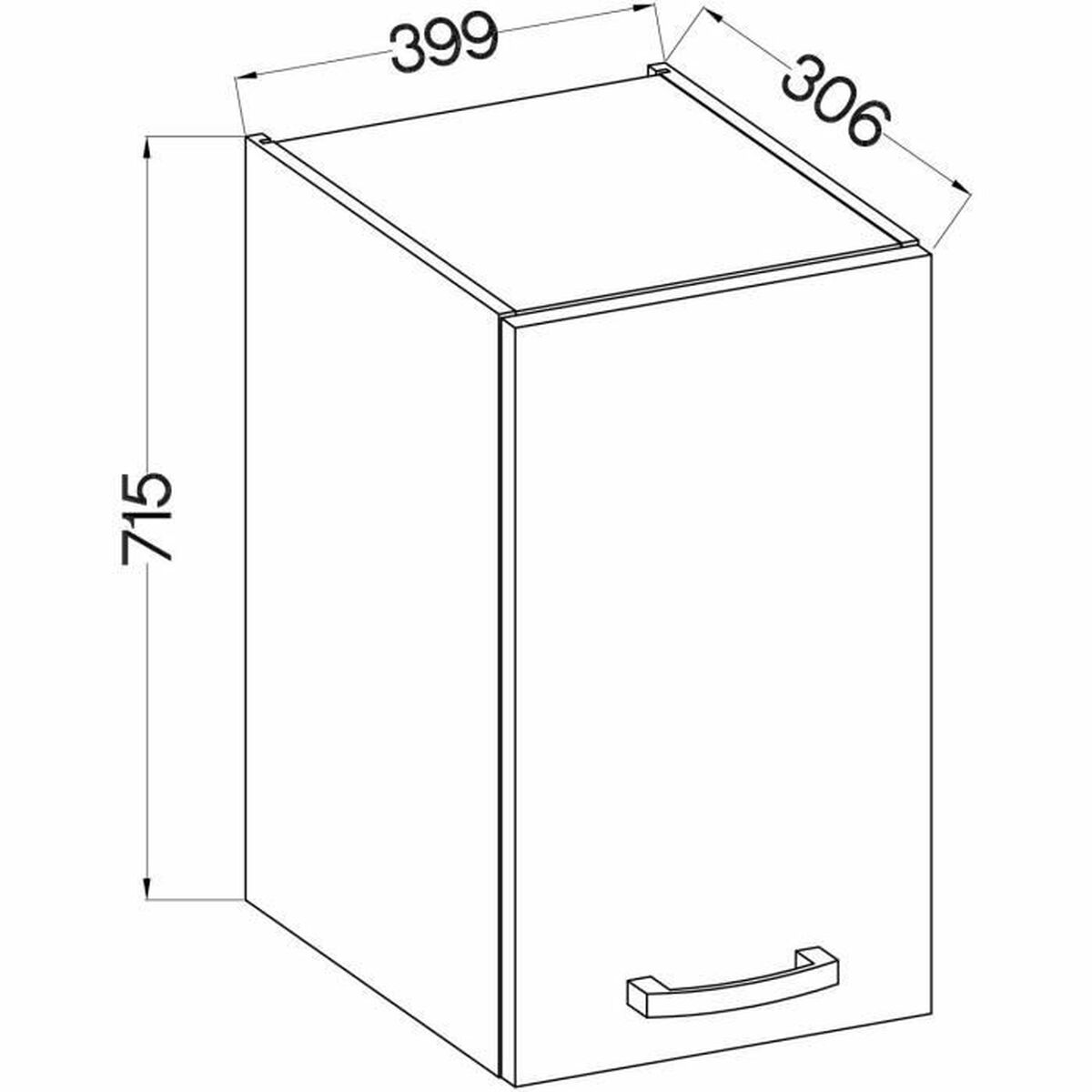 Ас үй шкафы Сұр 40 х 31,6 х 72 см-3