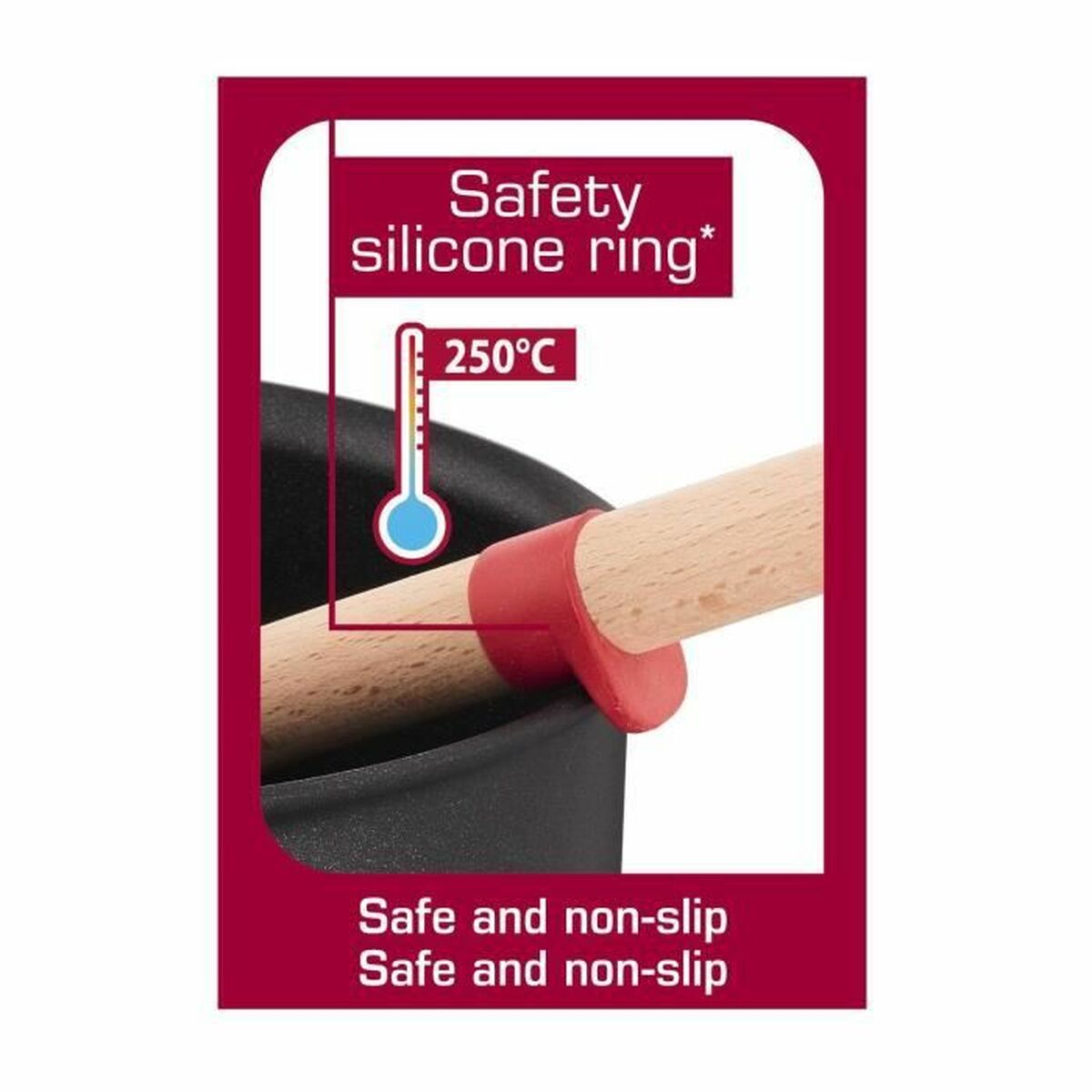 Лопатка Tefal K23085 древесина бука Силикон платинового цвета 32 cm-3