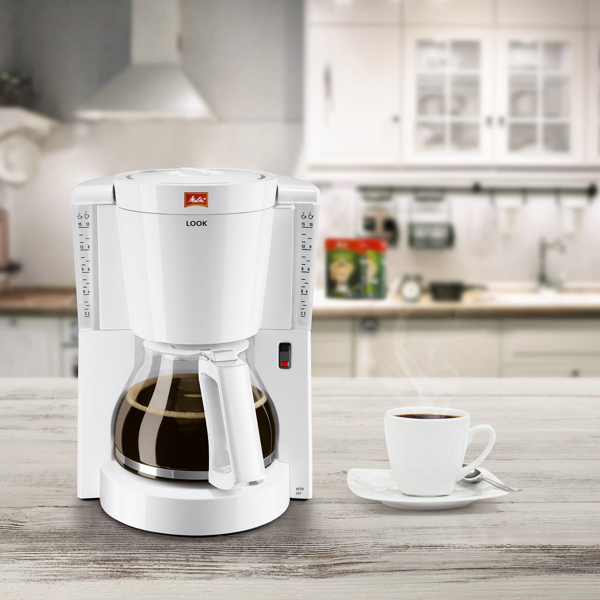 電動コーヒーメーカーMelitta 6708078ホワイト1000 W 1。2 L-2