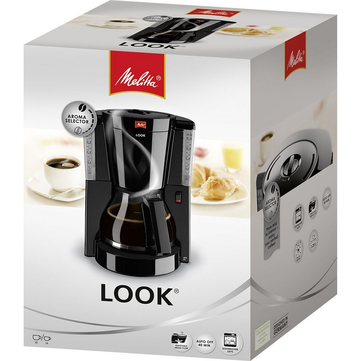 電動コーヒーメーカーMelitta 6708078ホワイト1000 W 1。2 L-3