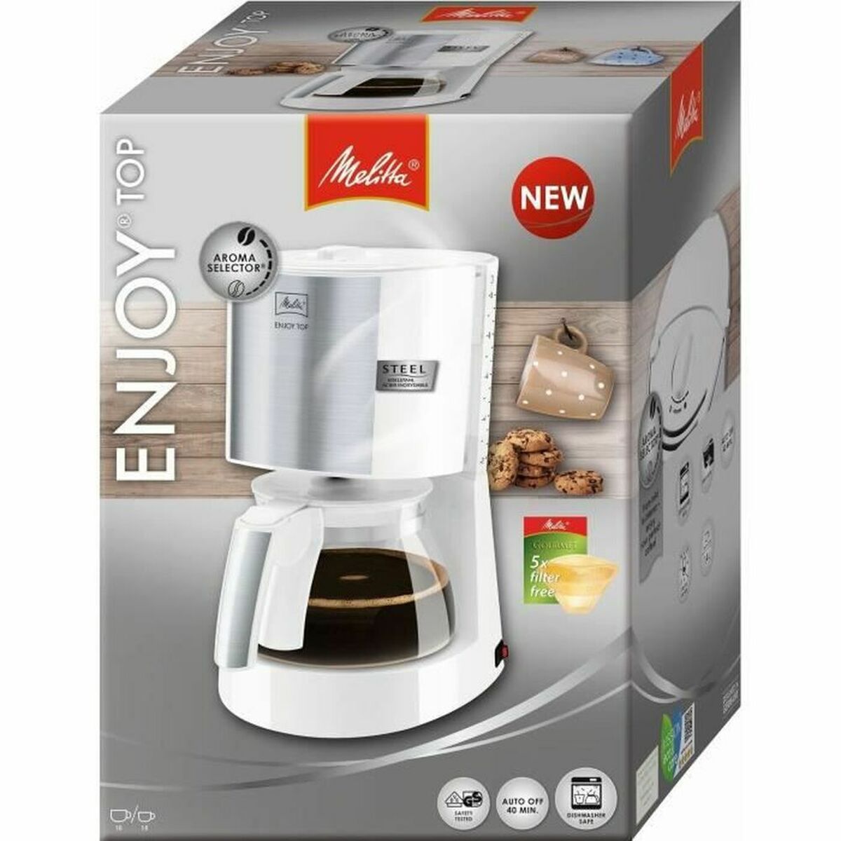 Melitta 1017-03 1000 W 1000 W 1 L 1,2 L тамшылатып кофе жасағыш-2