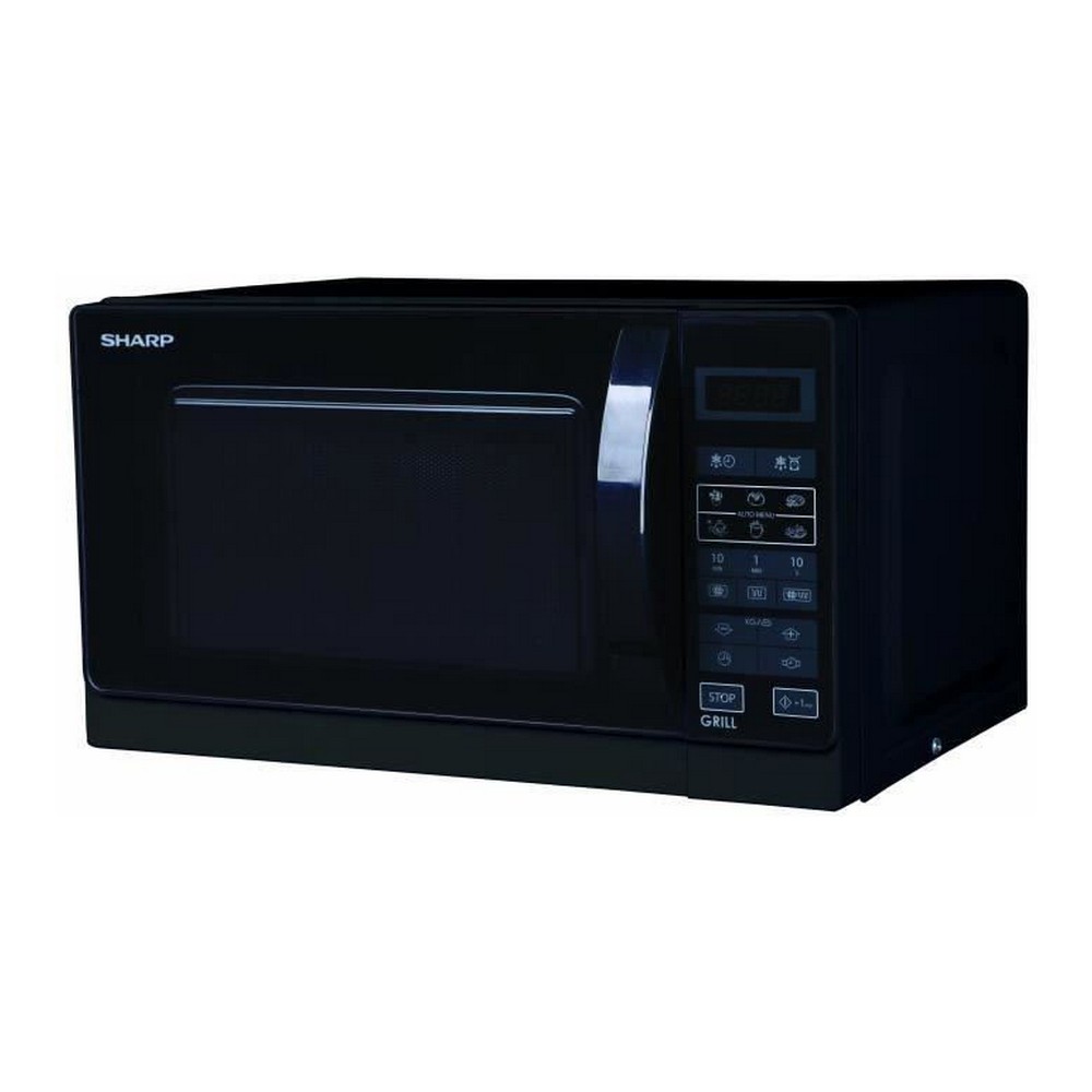 Микроволновая Печь с Грилем Sharp R-742BKW 25 L Чёрный 900 W 25 L 1000 W-2