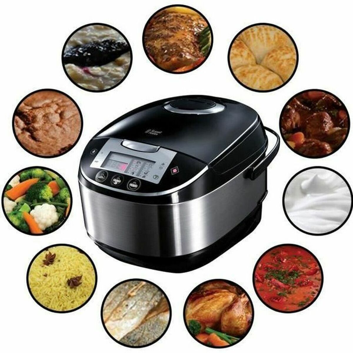Многофункциональная пароварка Russell Hobbs 21850-56 Чёрный Нержавеющая сталь 900 W-2