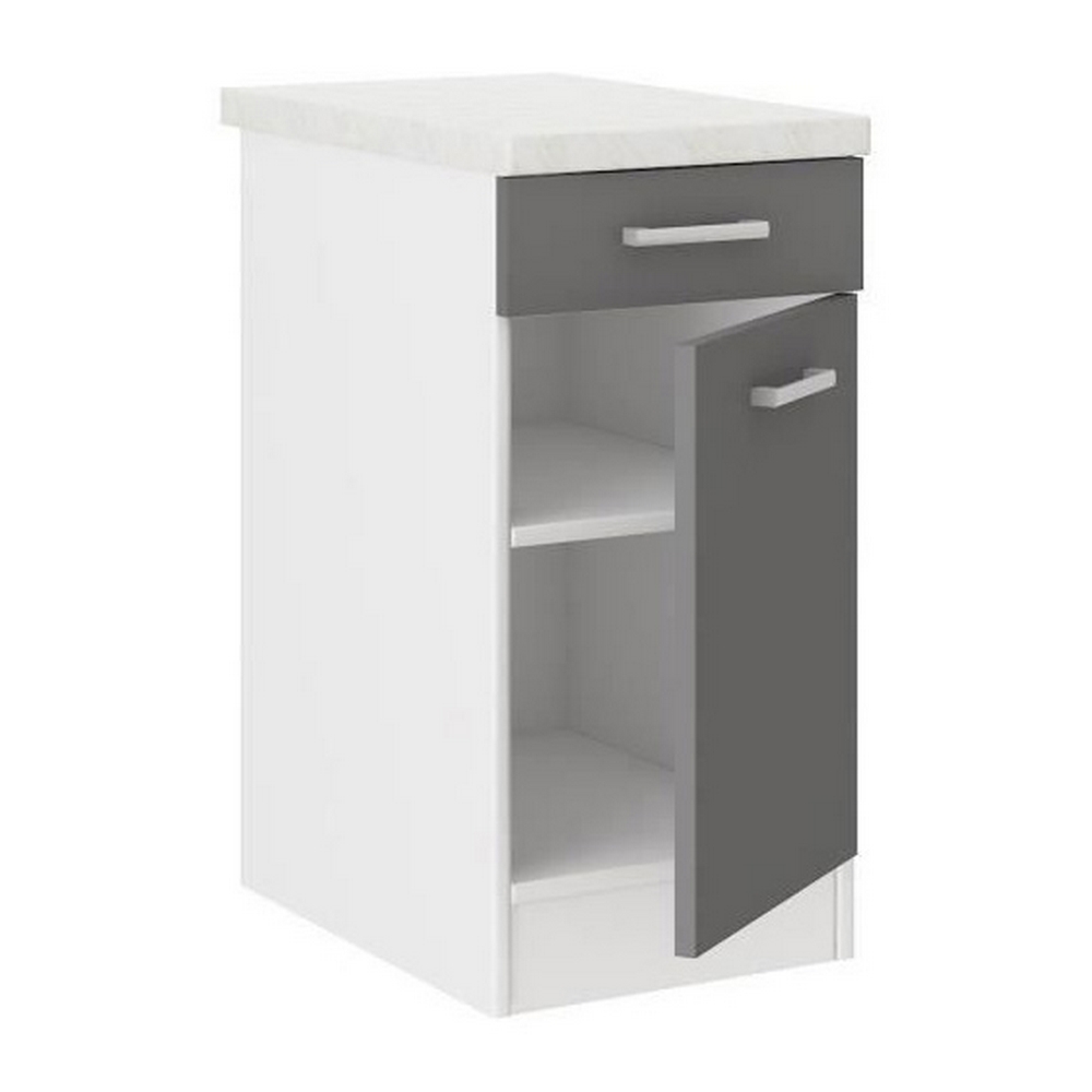 Armário de cozinha 40 x 47 x 82 cm Melamina cinza PVC-2