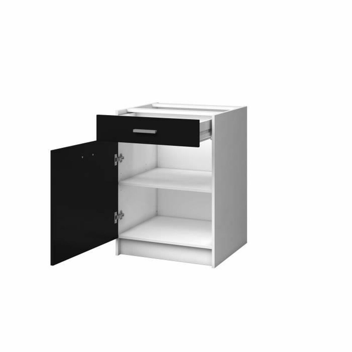 Móveis auxiliares 60 cm Branco Matovo Preto-3