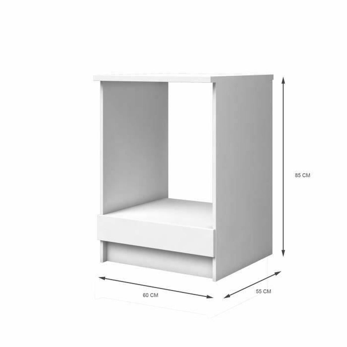 Móveis auxiliares 60 cm Branco-4
