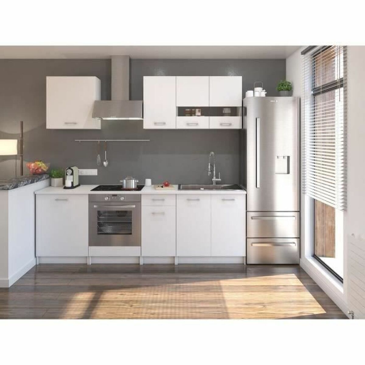 Móveis auxiliares 60 cm Branco-5