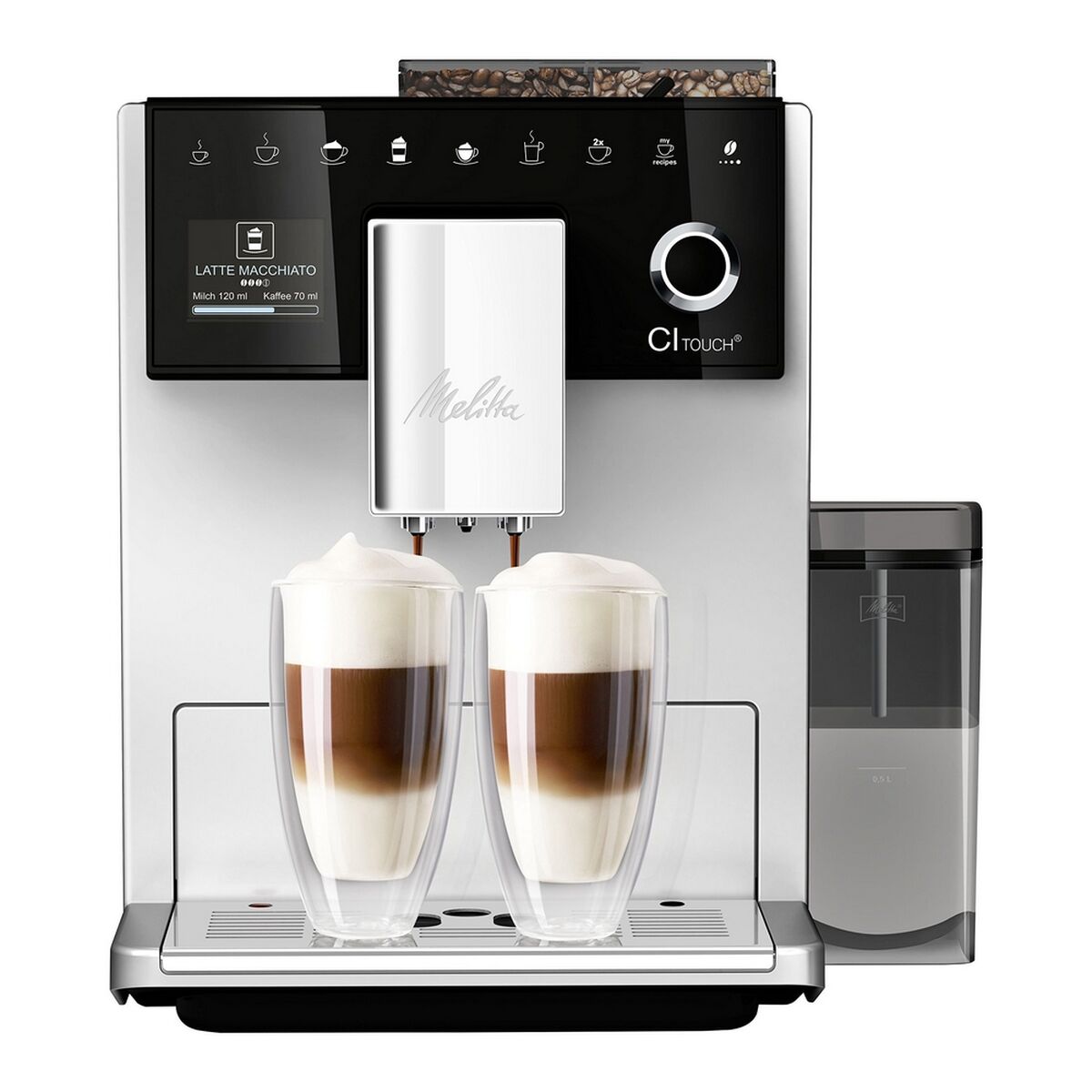 Суперавтоматическая кофеварка Melitta F 630-101 1400W Серебристый 1400 W 15 bar 1,8 L-5