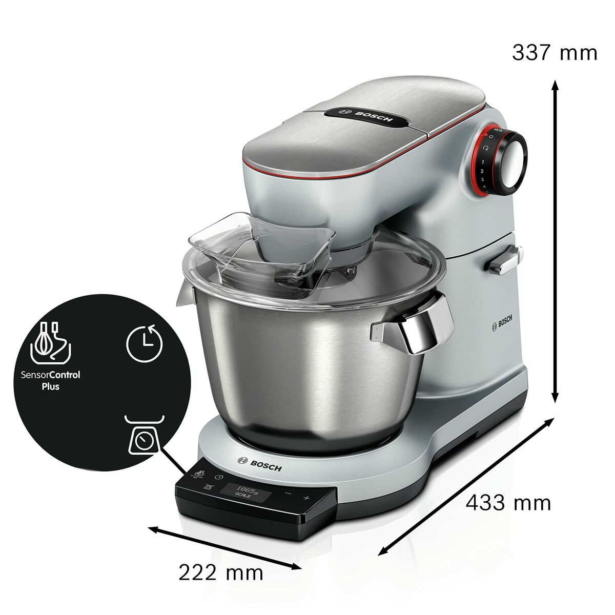 Миксер-тестомес с миской BOSCH MUM9AX5S00 5,5 L 1500 W-5