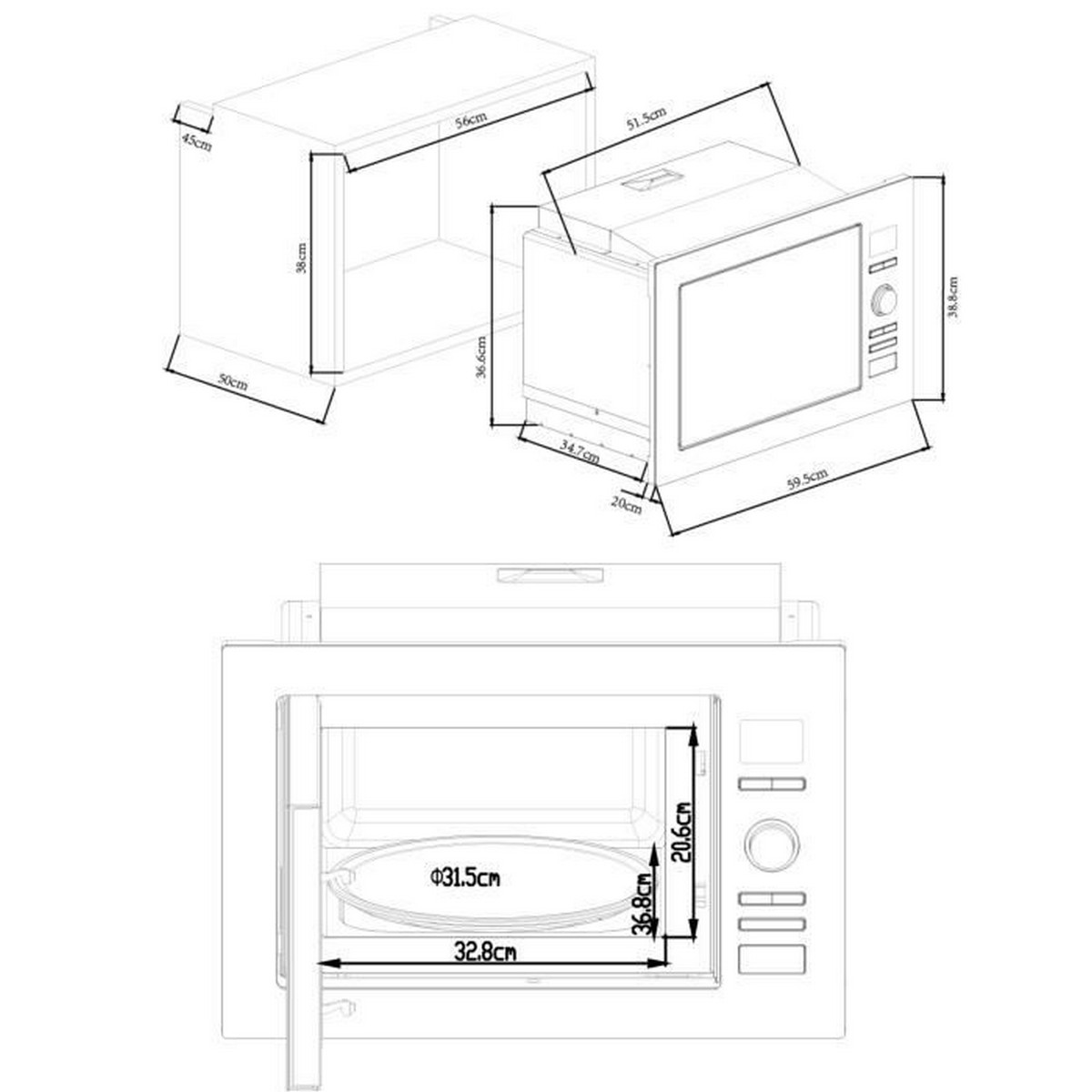 Микроволновая Печь с Грилем Continental Edison CEMO25GINE 25 L 900 W-2