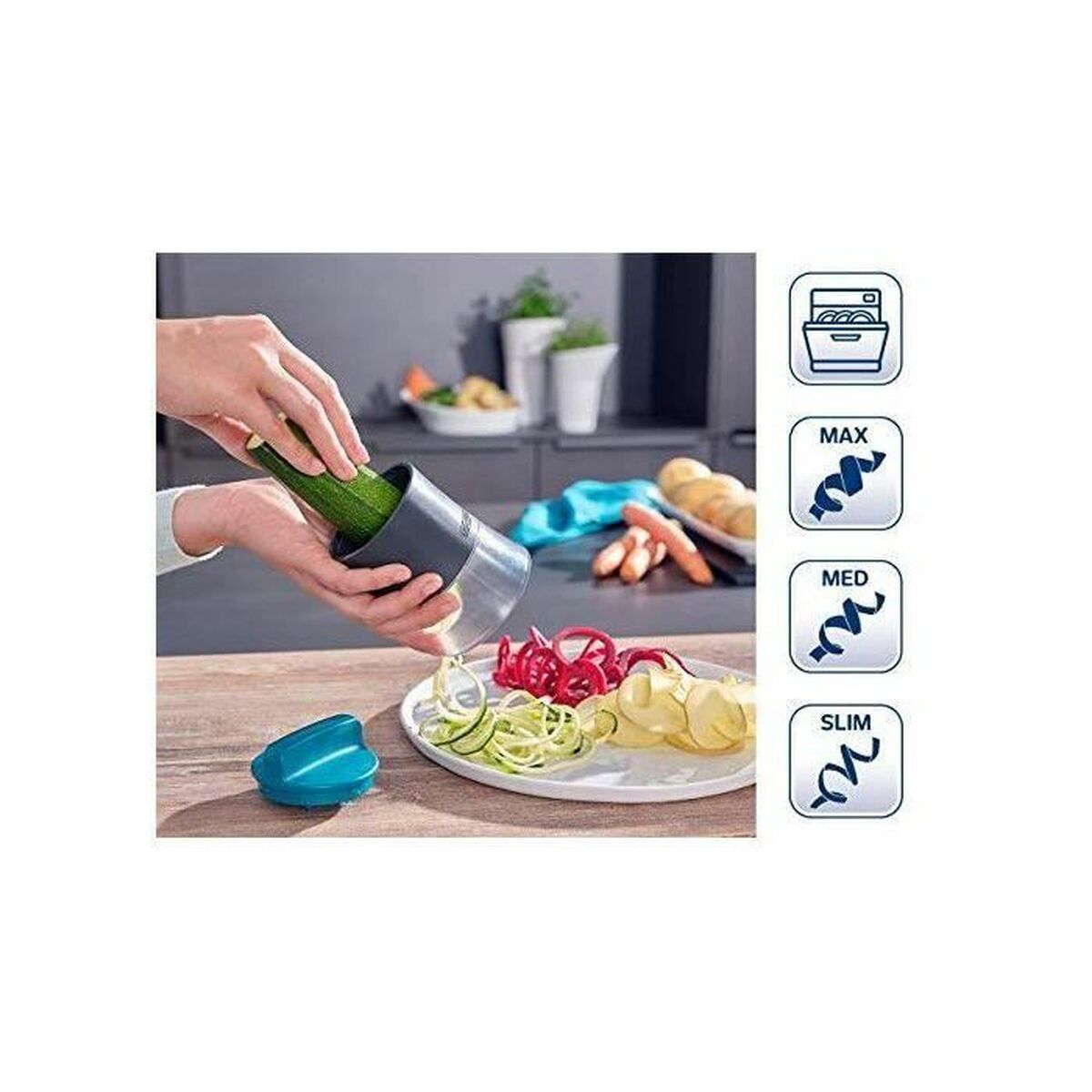 Grater Leifheit 03221 Stainless Steel Plastic-3