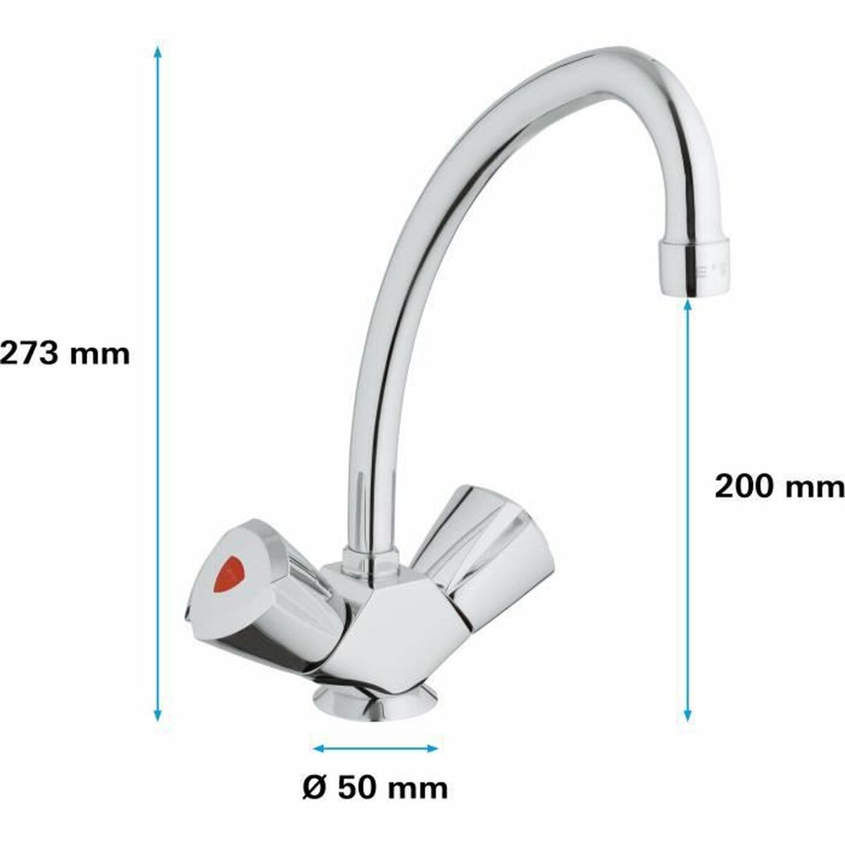 Смеситель с двумя ручками Grohe 31072000-3