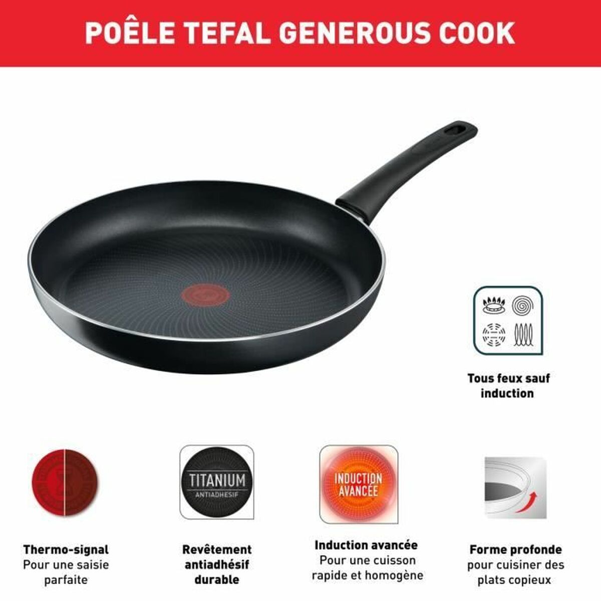 Посудный набор Tefal 6 Предметы Индукционная плита-5