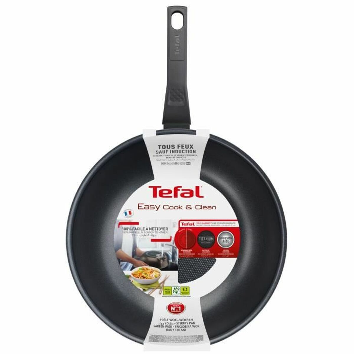 Tefal B5541902 შავი ალუმინი 28 სმ-4