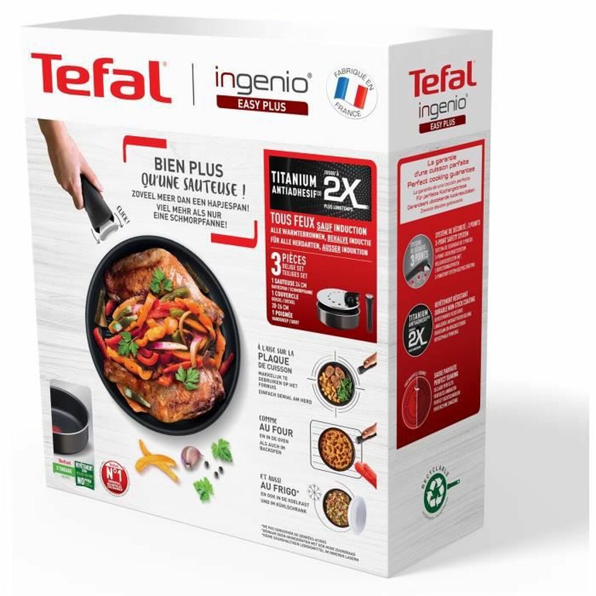 Pan Tefal Ingenio Aluminium 3 Items-3