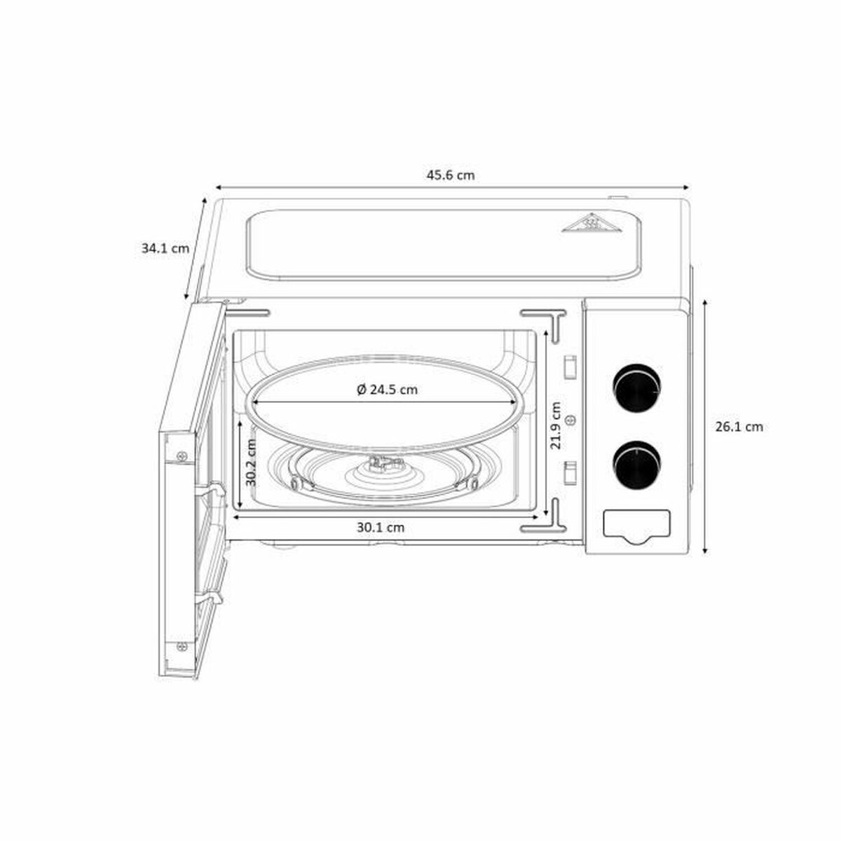 Микроволновую печь Oceanic MO20W11  20 L-4