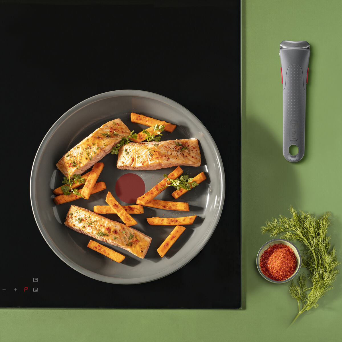 Ტაფის SEB L2600402 რუხი ალუმინი 24 სმ-3