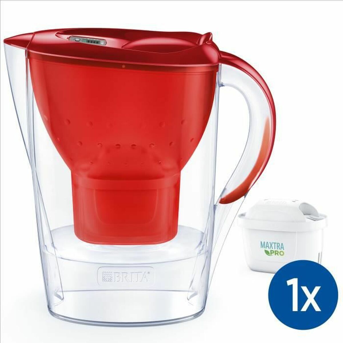 Taza-filtro Brita Marella Rojo 2,4 L