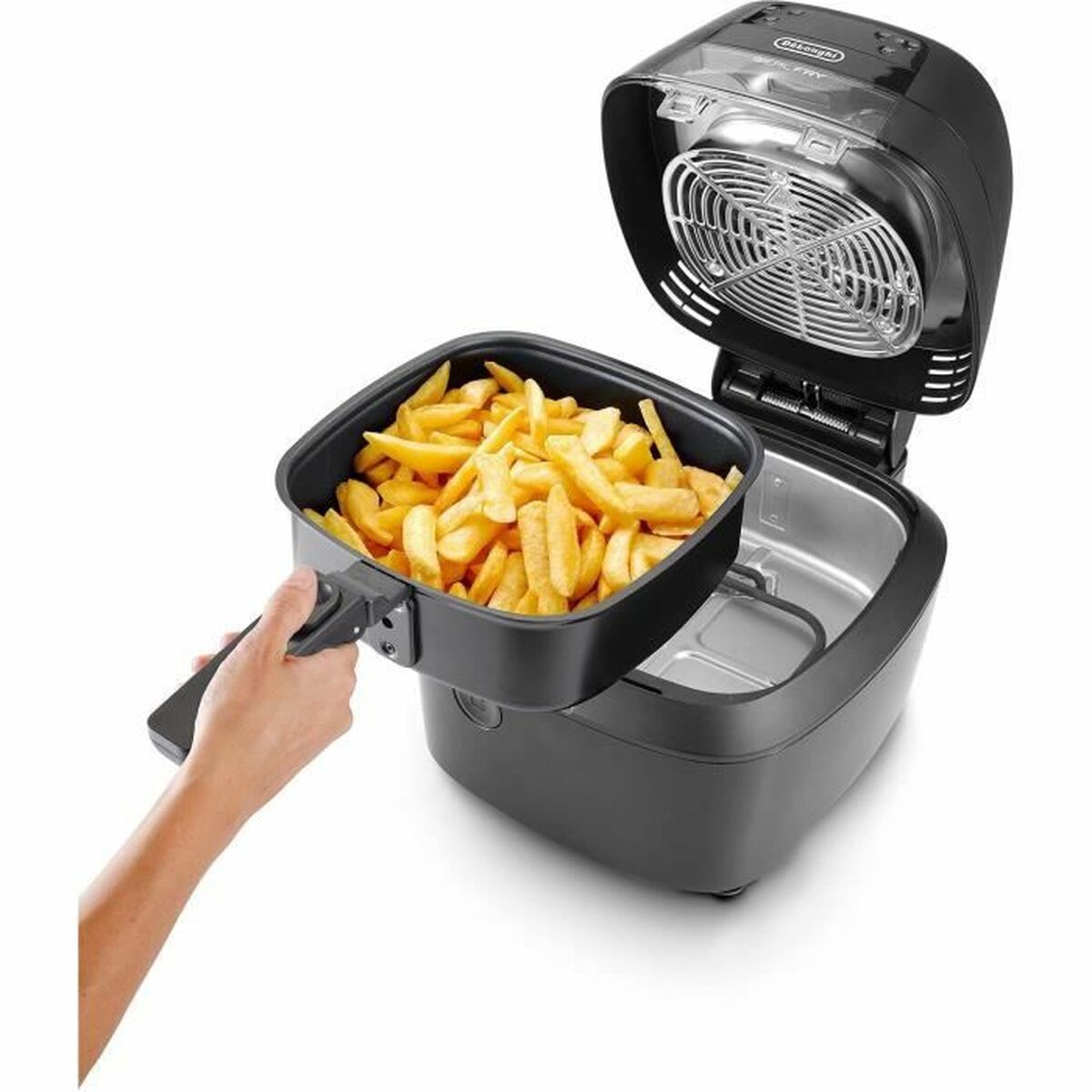 Аэрофритюрница DeLonghi 1400 W 1,25 kg Чёрный-3